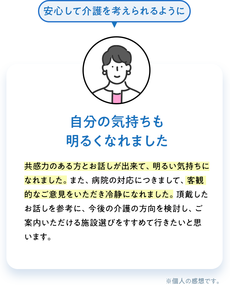 自分の気持も明るくなれました